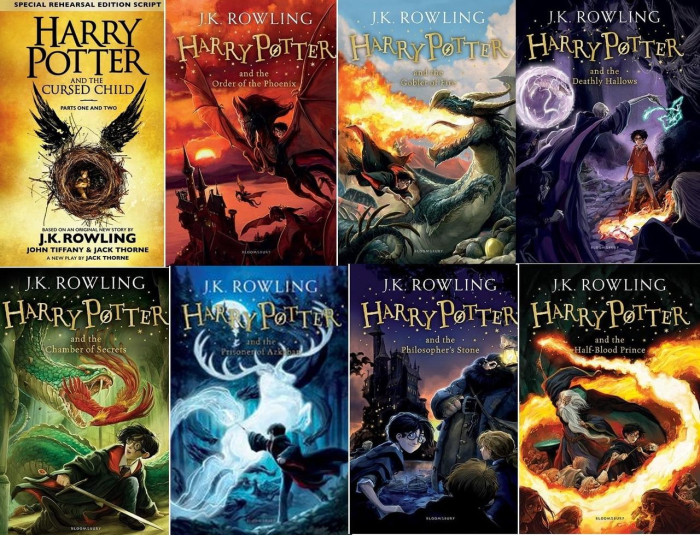 Harry Potter Paperback Set (Books 1-8). Комплект книг англійською мовою.J.K. Rowling.