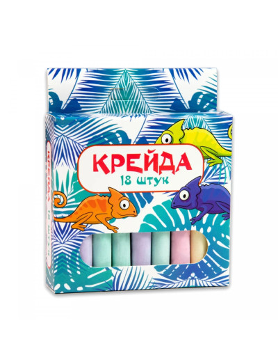 Крейда Маленька кругла - 18 штук Strateg різнокольорова (50107) Крейда Маленька кругла - 18 штук Strateg різнокольорова (50107)