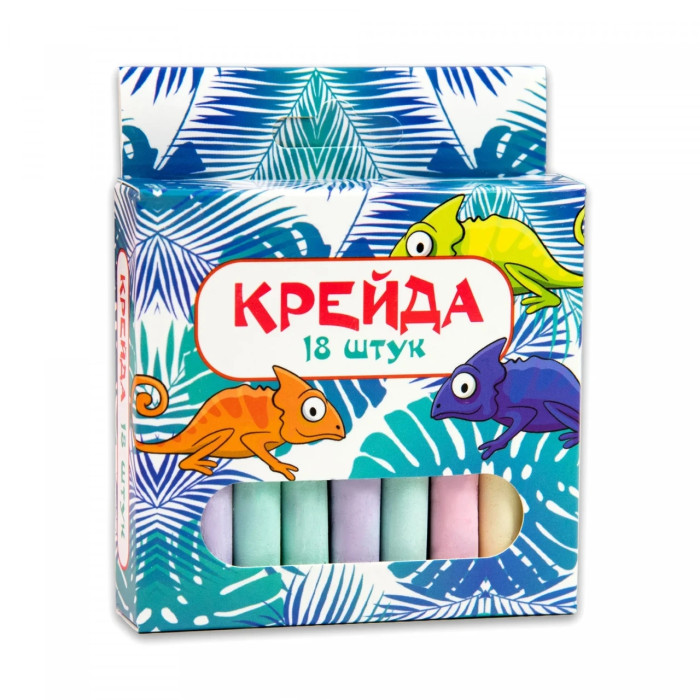 Крейда Маленька кругла - 18 штук Strateg різнокольорова (50107)