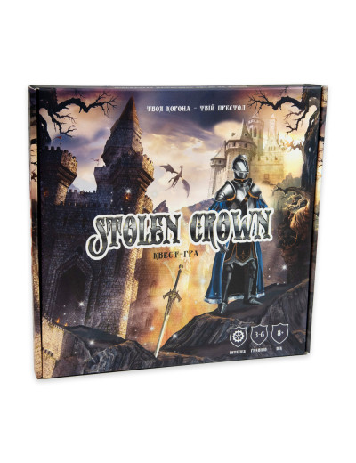 Настільна гра Strateg Stolen Crown розважальна українською мовою (30811) Настільна гра Strateg Stolen Crown розважальна українською мовою (30811)